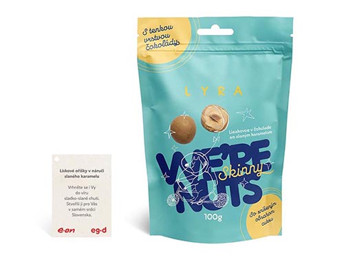 Lískové ořechy ve slaném karamelu